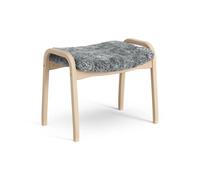 Swedese Reposapiés infantil Lamini haya lacada/piel de oveja Scandinavian Grey (gris)
