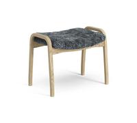 Swedese Reposapiés infantil Lamini roble lacado/piel de oveja Charcoal (gris oscuro)