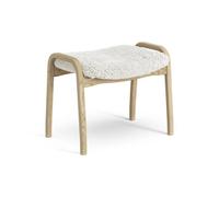 Swedese Reposapiés infantil Lamini roble lacado/piel de oveja Offwhite (blanco)