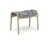 Swedese Reposapiés infantil Lamini roble lacado/piel de oveja Scandinavian Grey (gris)
