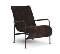 Swedese Sillón Serpentine Piel de oveja Espresso-marrón oscuro