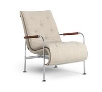 Swedese Sillón Serpentine Tejido Romo Linara Rye-cromo-tärnsjö Cognac