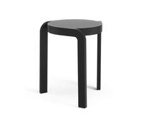 Swedese Taburete Spin H44 cm Fresno vidriado negro