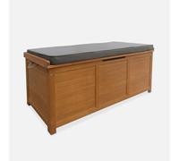 swe aúl de madera de 200L, Caja, Madera, Tamaño 125x60x96 cm Brown