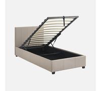 swe ama con somier abatible y cabecero, 90x190cm , Avalon , 202x97x86 Beige 90_x_190