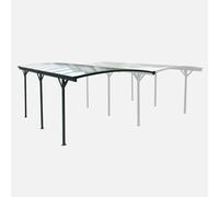 swe ochera con techo de aluminio y policarbonato 15m² , Extensión para Le mans , 505x300x239 Antracita