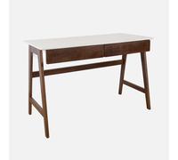 swe scritorio decorativo de madera con 2 cajones, 120cm , Tommy , 120x55x76 Brown