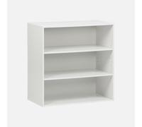 swe stantería, Biblioteca, módulo de Almacenamiento, 3 estantes, Kompo, Blanco, 70x35x70 cm