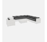 swe undas de cojín para conjunto de jardín Venezia , Venezia , 140x70x12 Gris jaspeado