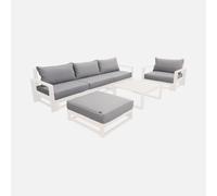 swe undas de cojín para el conjunto de jardín Mendoza , Mendoza , 14x85x74 Gris