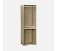 sweeek - Módulo armario con ropero y pantalonero , Modulo , 60x45x180 Natural