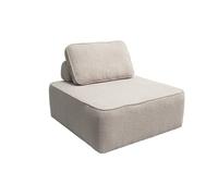 sweeek-Módulo para sofá Modular en Tejido Borreguito Beige - 90x90x74 cm