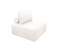 sweeek-Módulo para sofá Modular en Tejido Borreguito Crema - 90x90x74 cm