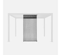 sweeek - Persiana vertical de 4m para pérgola bioclimática Triomphe de 3x4m, Triomphe persiana Antracita, 123.5x123.5x236 cm Antracita