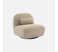 sweeek - Silla giratoria 360° borreguito texturizada , Spino , 85x85x75 Beige