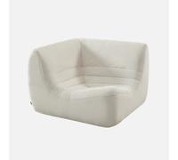 sweeek - Sillón esquinero de pana , Sokol pana , 100x100x72 Crema