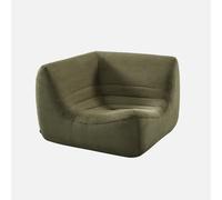 sweeek - Sillón esquinero de pana , Sokol pana , 100x100x72 Verde kaki