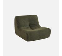 sweeek - Sillón infantil de una plaza con tejido borreguito texturizado, 1 plaza , Sokol kids , 63x67x45 Green