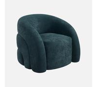 sweeek-Sillón orgánico de tela, Renbo, Azul oscuro, 86x75x70 cm | Renbo