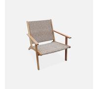 sweeek - Sillón relax de madera de acacia y resina , Belize , 62x78x67 Madera