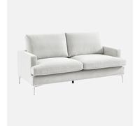 sweeek - Sofá en tela simple, 3 plazas , Hans , 173x90x89 Blanco roto