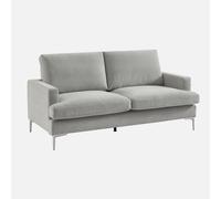 sweeek - Sofá en tela simple, 3 plazas , Hans , 173x90x89 Gris claro
