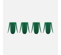sweeek - Taburete apilable polipiel, set de 4 , Niki , 44x44x46 Verde