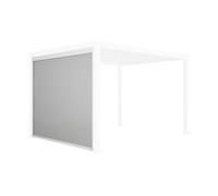 sweeek - Toldo vertical de 3m para pérgola bioclimática Triomphe Antracita - 300x300x236 cm White