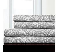 Sweet Home Collection 1935 Thread Count Sheet Set - Soft Egyptian Quality Brushed Microfiber Queen, Gris Cachemira, Matrimonio Doble