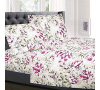 Sweet Home Collection Juego de Ropa de Cama de Lujo con sábana encimera, sábana Bajera, 2 Fundas de Almohada, Microfibra, Dolce, Queen