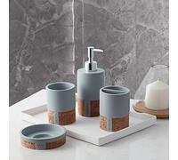 Sweet Home Collection Moderno - Juego de Accesorios de baño, Colecciones únicas, Modernas, clásicas, Decorativas, Hermosos diseños, decoración de bañera de Ducha, 4 uds