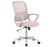 Sweetcrispy Silla de Oficina ergonómica, de Escritorio con Soporte Lumbar, reposabrazos Ajustables, Regulable en Altura, Adecuada para Dormitorio