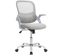 Sweetcrispy Silla de Oficina ergonómica, Silla de Escritorio con Soporte Lumbar, Silla de Altura Ajustable, sillas de Oficina con reposabrazos, Silla de Oficina Adecuada para Oficina y Dormitorio,
