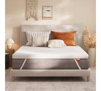 Sweetnight Topper Comfort de Doble Capa de Espuma 180 x 200 cm, Grosor de 10 cm, Sobrecolchón de Espuma Soportiva con Funda Transpirable, Extraíble y Lavable