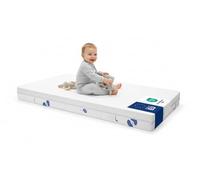 Sweety Fox - Colchón Cuna de Bebé 60x120 - para Cama Infantil y cunas de Bebe - Dos Lados Verano e Invierno - Comodidad, Frescor y Mantiene Caliente -11cm de Grosor y Densidad de 25kg/m3