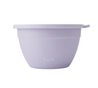 S'well - Ensaladera, acero inoxidable, 1,9 L, lila, recipiente de condimentos de 60 ml y bandeja extraíble para organización, a prueba de fugas, fácil de limpiar, para lavavajillas