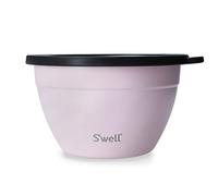 S'well Kit de ensalada, topacio rosa, 1,9 L, lonchera para ensalada con recipiente para condimentos y bandeja extraíble, a prueba de fugas y apto para lavavajillas