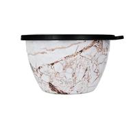 S'well Kit Ensaladera, Calacatta Gold 1.9L - Fiambrera para ensaladas con recipiente para condimentos y bandeja extraíble - A prueba de fugas y apta para lavavajillas