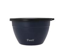 S'well lifetime brands europe limited Juego de ensaladera Azurite de 1,9 L, lonchera para ensalada con recipiente para condimentos y bandeja extraíble, a prueba de fugas y apta para lavavajillas