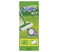 Swiffer Mopa + 8 Recambios Secos, Kit, Ideal para Suelos de Madera, Cerámica y Vinilos