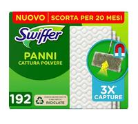 Swiffer Paños atrapa el polvo, 240 paños de microfibra seca, atrapa el polvo y la suciedad, ideal para todo tipo de suelos y pelos de animales, tamaño Giga