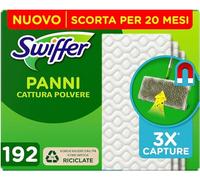 Swiffer Paños atrapapolvos para suelos Casa Dry Recarga 192 Paños, para atrapar y atrapar 3 veces más polvo, suciedad y pelo de una escoba tradicional