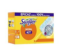 Swiffer Plumero Atrapapolvo, Incluye 1 Mango y 13 Recambios, Atrapa Y Retiene 3 Veces Mas Polvo Y El Pelo Que Cualquier Plumero Tradicional