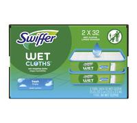 Swiffer Sweeper - Paños húmedos para trapear, 64 unidades