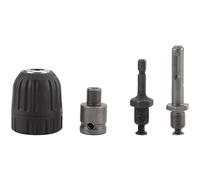 Swiixxer Convertidor de Portabrocas Preciso Sin Llave de 0,8-10 Mm Adaptador de Cambio RáPido de Rosca de 3/8 Pulgadas-24UNF con Enchufe de VáStago Hexagonal SDS-Plus