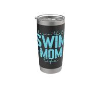 Swim Mom Life Lema Vaso térmico de acero inoxidable de doble pared