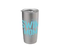 Swim Mom Life Lema Vaso térmico de acero inoxidable de doble pared