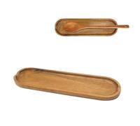 SwirlColor Reposa cucharas, soporte para cucharas de cocina de madera lisa y larga almohadilla de cuchara soporte utensilios cocina para espátulas y cuchara