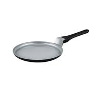 SWISS HAUS - Sartén para crepes Basel Premium Collection - Aluminio forjado - Revestimiento cerámico antiadherente - Bordes bajos ergonómicos - Apta para todo tipo de cocinas- Ø 26 cm - Negra