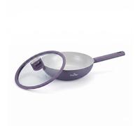 SWISS HAUS - Sartén wok de la colección Castillo Speiez - Ø 30 cm - Apta para todo tipo de cocinas- Aluminio forjado topo - Revestimiento cerámico antiadherente - Con tapa - Gran capacidad